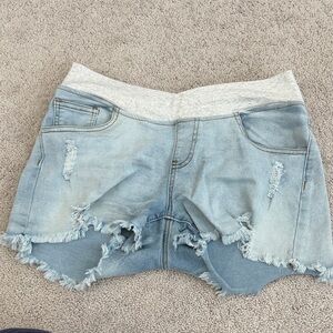 Stylish Light Blue Denim Shorts